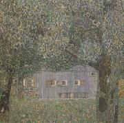 Gustav Klimt Farmhouse in Upper Austria (mk20) oil painting
